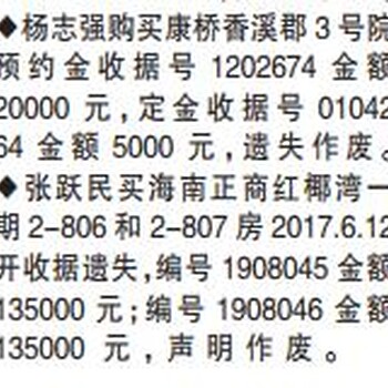 河南日报遗失声明登报挂失怎么收费