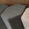 百佳貝迪現代風格坐凳會議室休息坐凳時尚多邊形布藝沙發坐凳