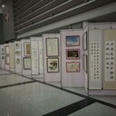 天津快裝展架書(shū)畫(huà)展承辦搭建畫(huà)展掛畫(huà)展板八棱柱出租租賃