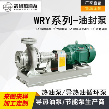 WRY热油泵风冷离心式耐高温常州武进生产厂家