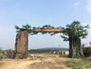 安徽黄山旅游区景观大门设计-安徽安庆景区仿真树大门制作