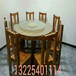 滨州老榆木饭店餐桌椅实木餐桌椅