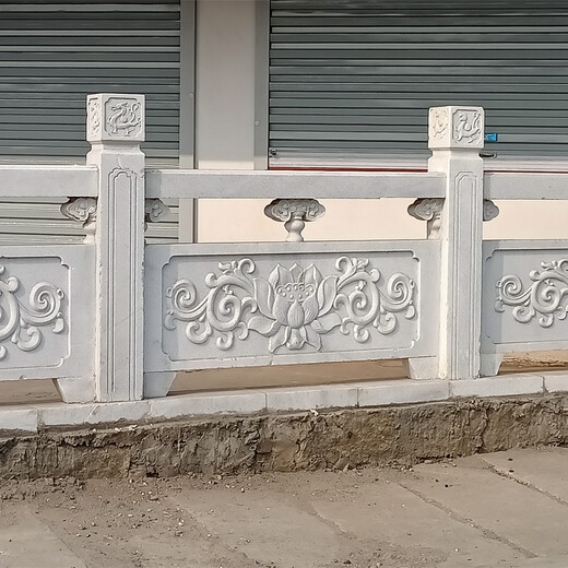 景区寺庙石栏杆供应-石雕栏杆雕刻制作