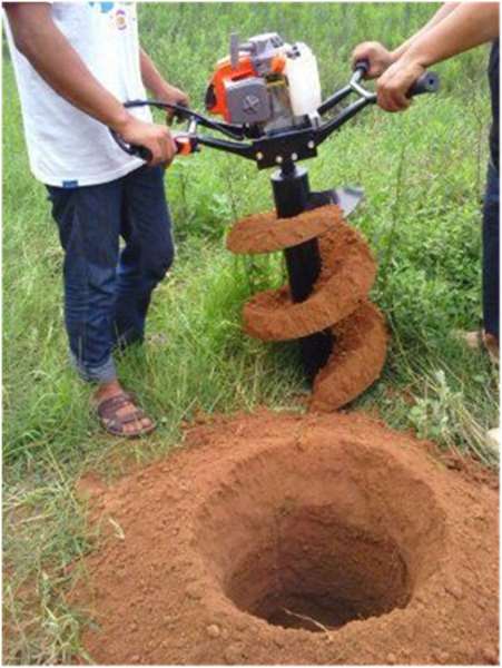 多用途植樹挖坑機汽油單人挖坑機多少錢一臺