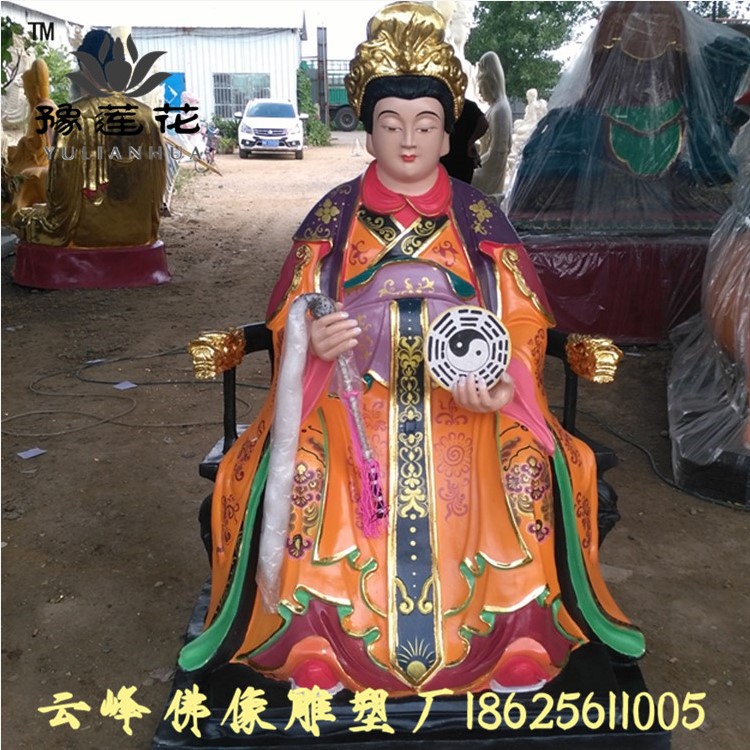 老母殿供奉老祖母佛像十二老母塑像无生老母无极老母神像厂家