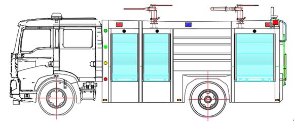 消防车基本结构图片