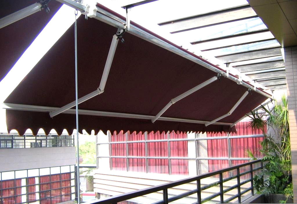 户外伸缩雨棚遮阳棚阳台遮雨棚雨搭折叠伸缩式停车棚电动手摇雨篷