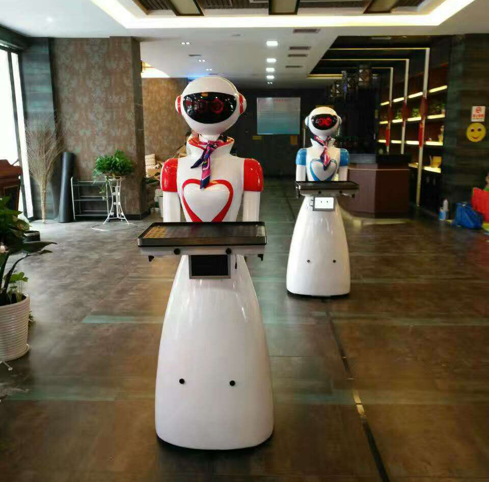送餐机器人餐厅服务员机器人智能酒店迎宾机器人传菜机器人