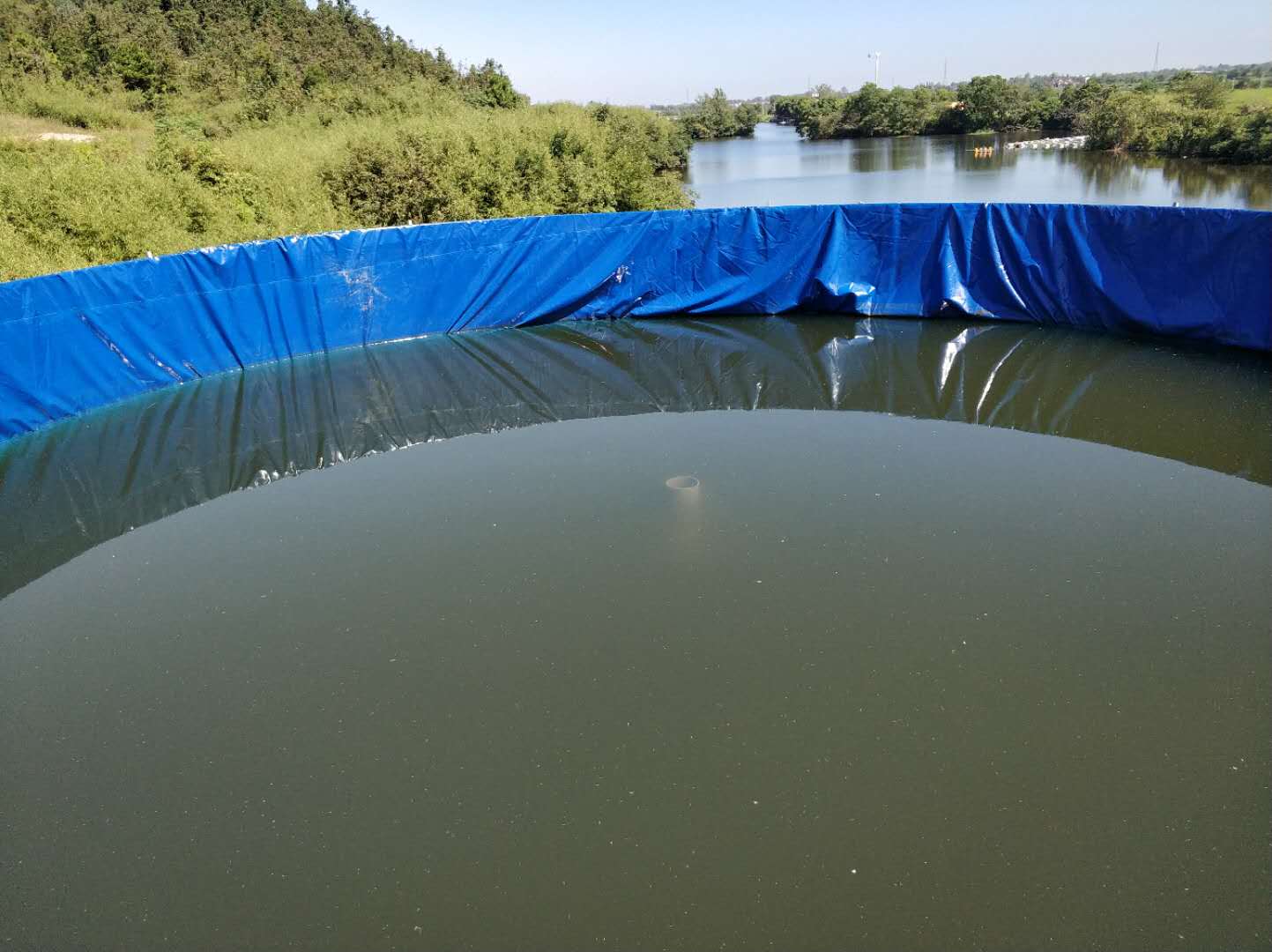 內蒙古地區養殖養魚帆布水池養蝦水池錦鯉魚池帆布魚塘定做