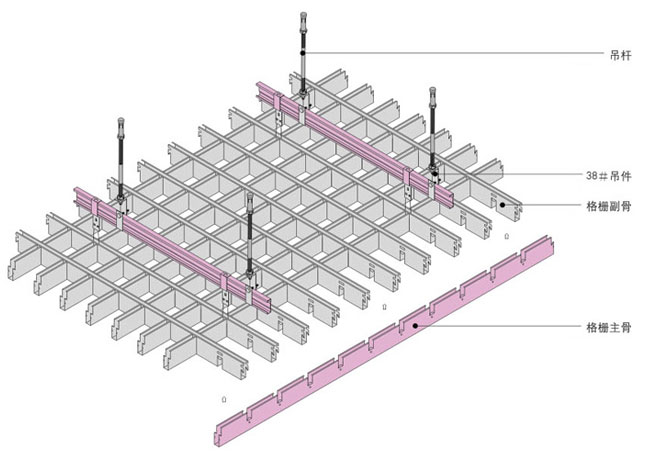 鋁格柵價格鋁格柵批發_鋁格柵吊頂廠家