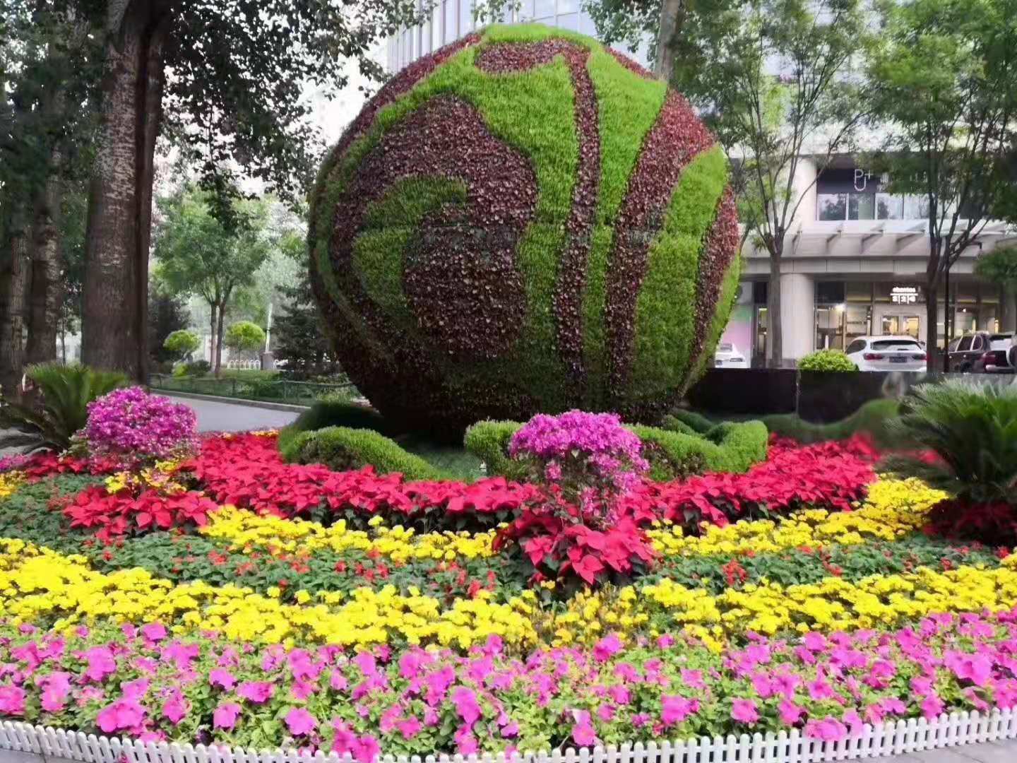 廣場綠化大型景觀仿真動物造型綠雕立體花壇雕塑公園