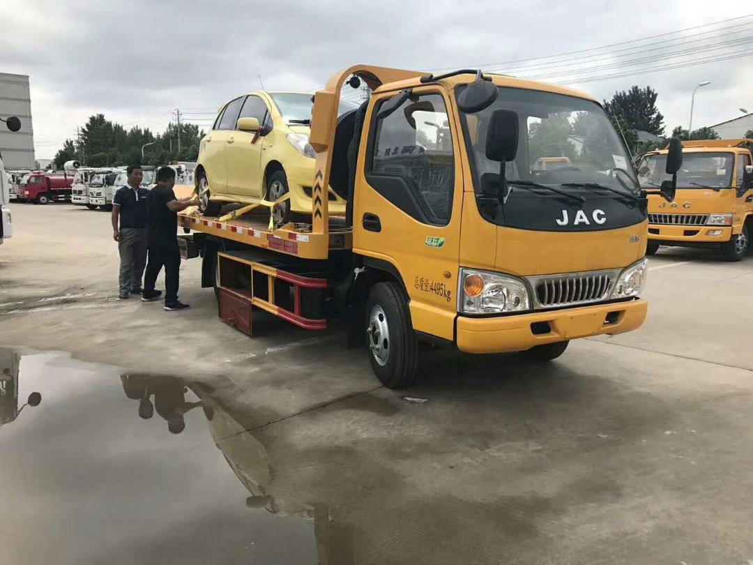 國五清障拖修理廠救援車廠家江淮朝柴藍牌 117馬力