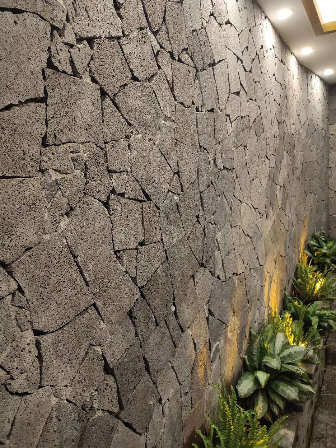 火山石贴外墙效果图图片