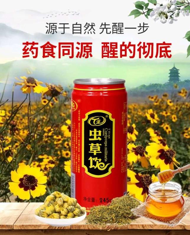 供应t元虫草饮药食同源纯植物功能性饮料