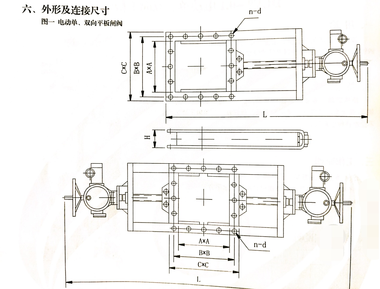 插板閥電動插板閥手動插板閥雙層氣動插板門單雙向平板閘閥dn300300dn