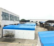 物流仓库棚移动伸缩遮阳棚夜宵摆摊大排档烧烤帐篷推拉雨棚停车棚图片3
