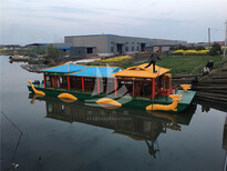 供应厂家豪华观光船双龙画舫船餐饮船仿古游船图片0