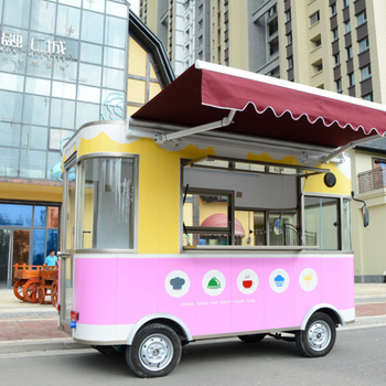 廠家直銷電動餐車移動小吃車流動店鋪早餐冷飲冰激凌車擺攤車