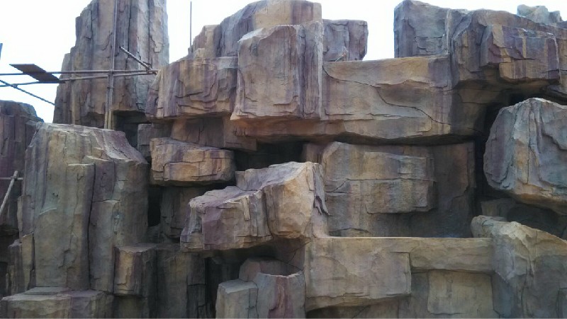太原水泥石塑施工团队-太原假山喷泉设计定做