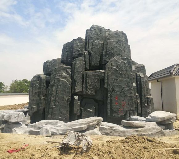 定西水泥石塑施工团队-定西自然石假山批发价格