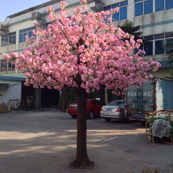 鸿晟仿真树厂家大量供应仿真樱花树景观装饰仿真工程许愿树