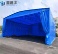 鑫建华伸缩雨棚价格,嘉兴镀锌钢管伸缩棚报价图片