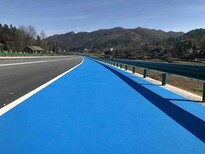 杭州萧山区咏彩兴邦彩色陶瓷颗粒防滑路面胶水,防滑胶水图片1