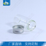 广州现货供应2260铝盖螺口瓶直筒形工艺玻璃瓶图片2