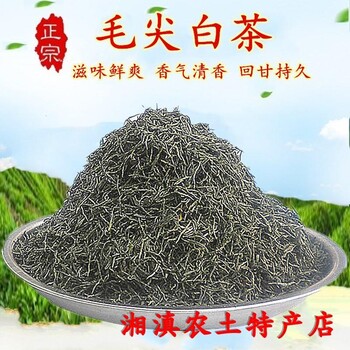 毛尖白茶500g袋装高山云雾茶明前新茶白毛尖白毫白茶包邮