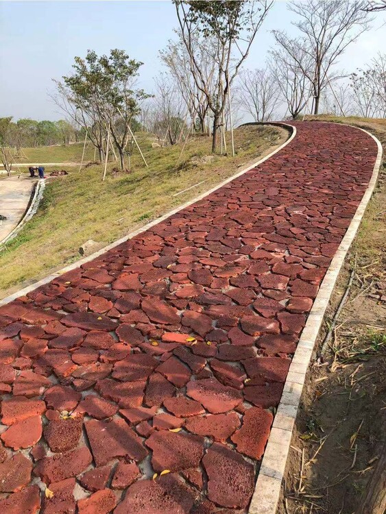 濮陽紅色火山石品質優良火山石洞石火山岩