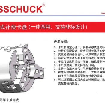 原装进口BOSSCHUCK平移式补偿卡盘.一体两用.支持非标