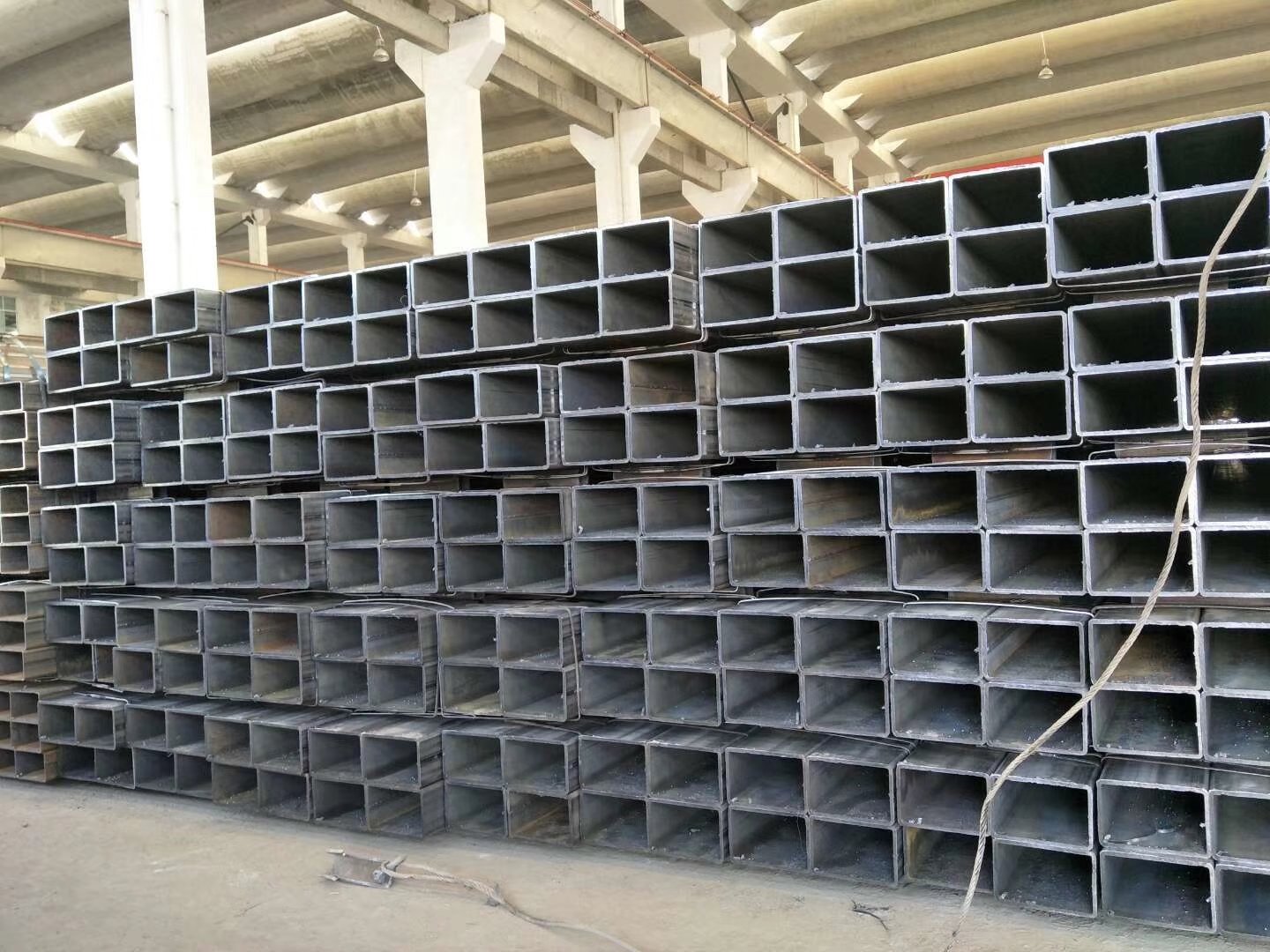 Q235B薄壁方管 建筑工程用 125x75x5厚壁方矩管 钢材一站式服务
