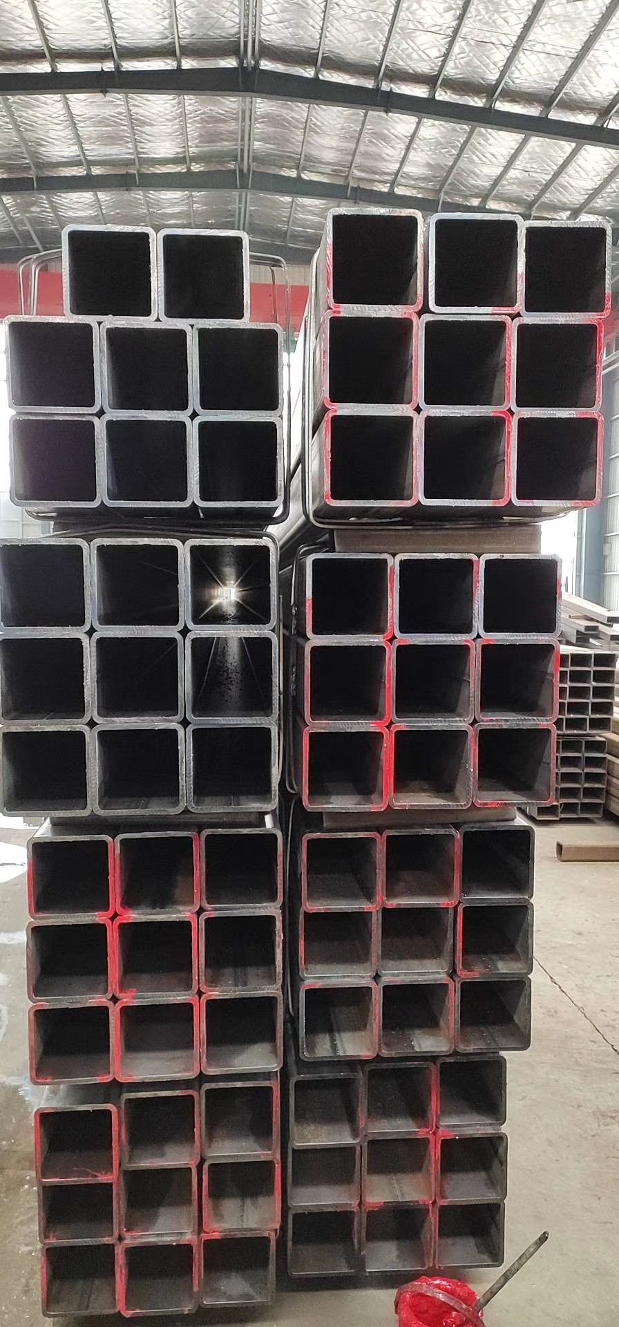 Q345B建筑方矩管 钢梁柱用 100x100x10厚壁矩形管 耐腐蚀