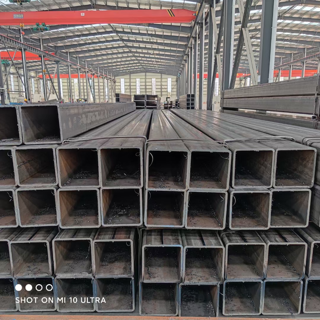 250x150x10 Q355B方管 黑铁方管钢梁柱用耐酸耐碱
