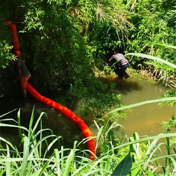 水电站拦污漂排水面截污浮筒拦截河道水面垃圾的拦污浮筒